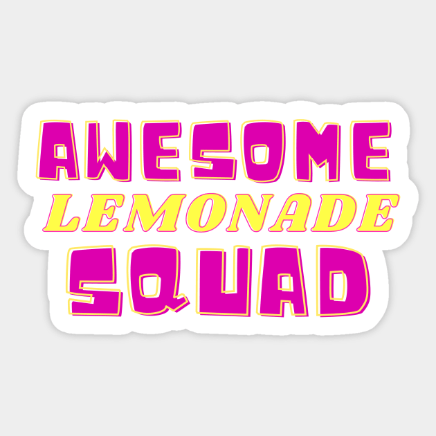 Awesome Lemonade Squad Sticker by eyoubree